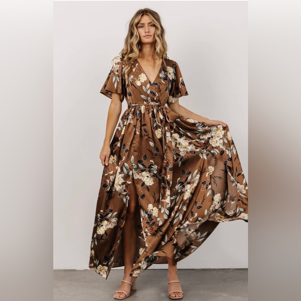 Baltic Born Satin Maxi Dress